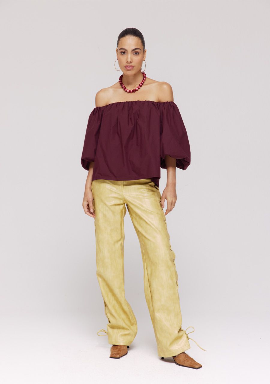 Lauren top | wine berry