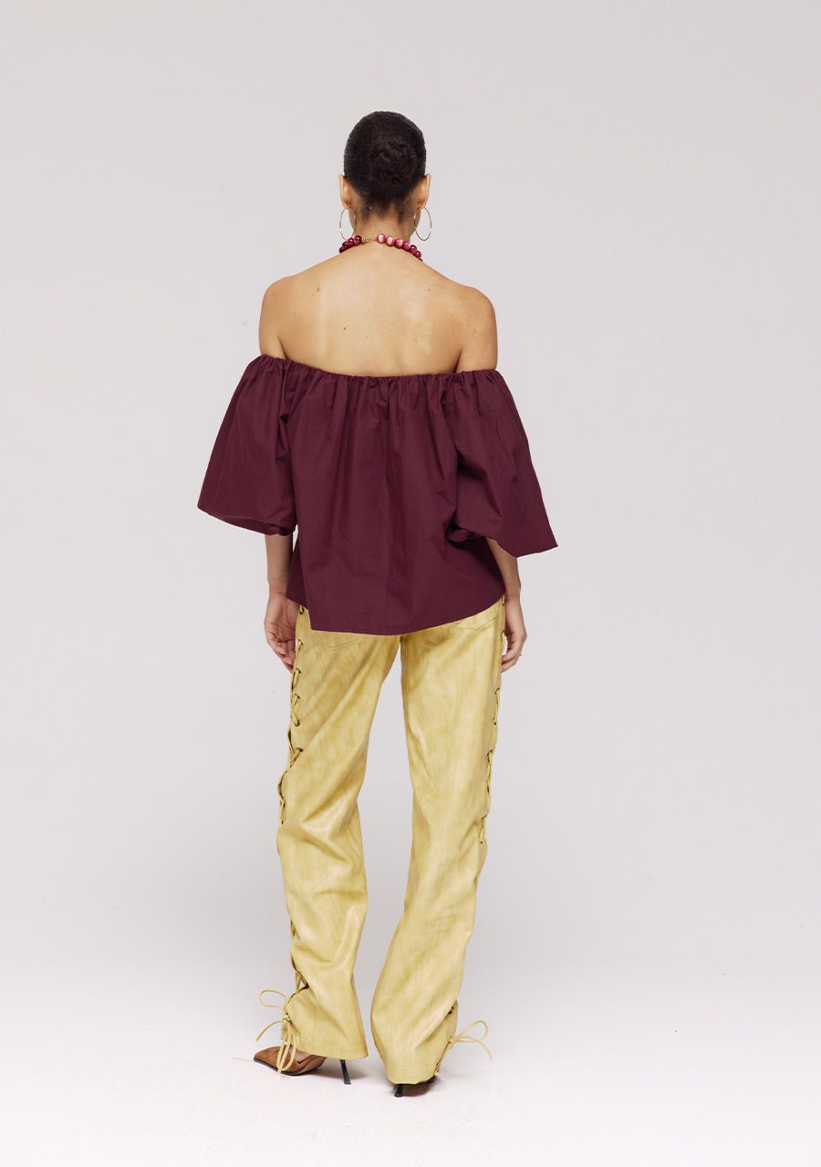 Lauren top | wine berry