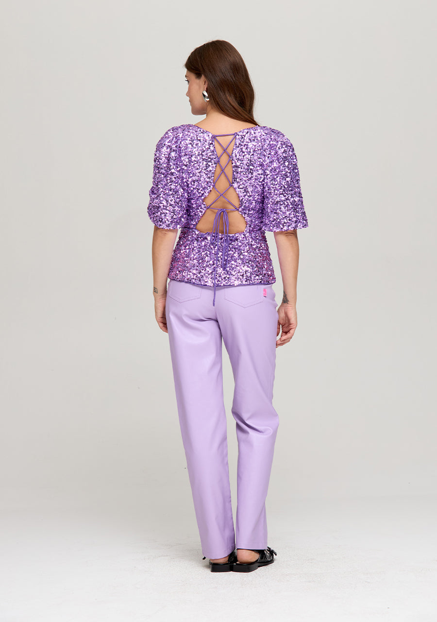 Marsja sequin top | violet