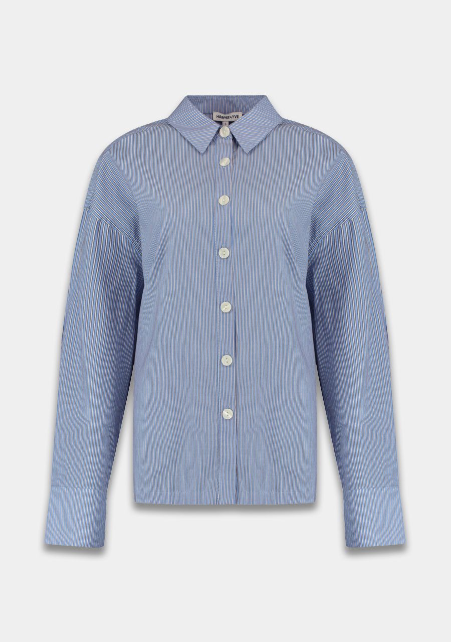 Yelena striped blouse | lexie leopard back