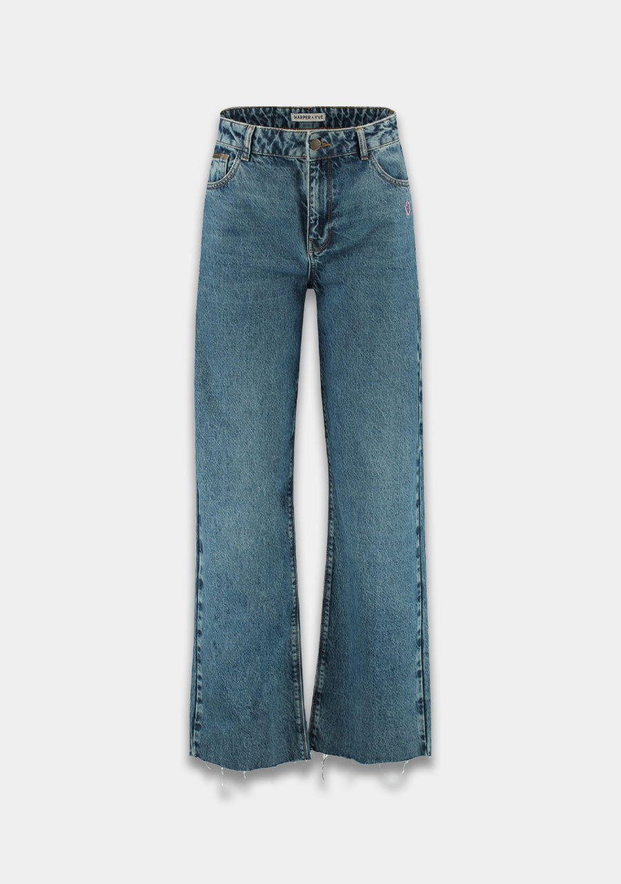 Yve denim pants | mid blue