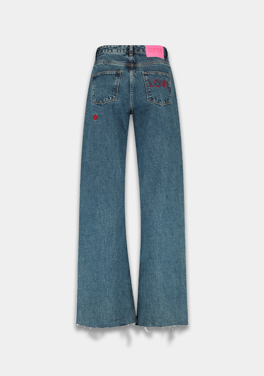 Yve denim pants | mid blue