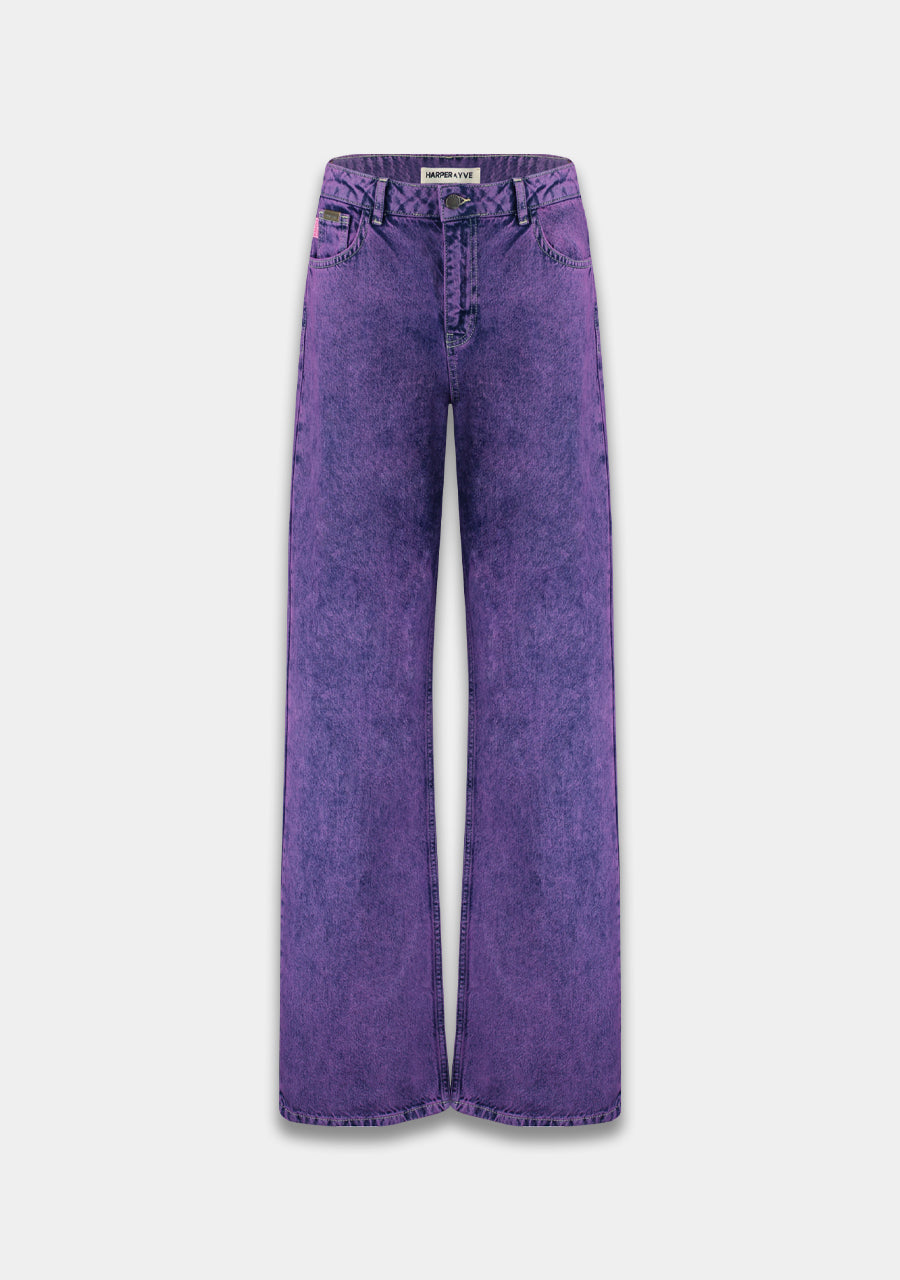 Yve denim pants | violet