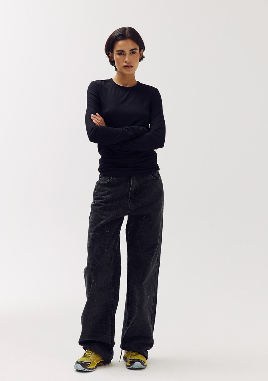 Yve pants glitter | black