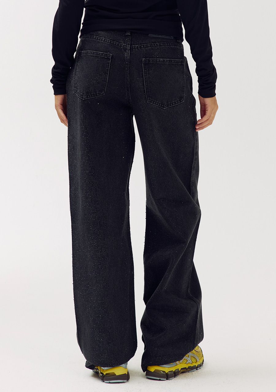 Yve pants glitter | black