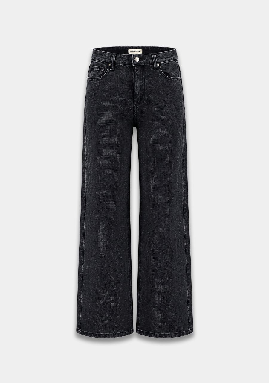 Yve pants glitter | black