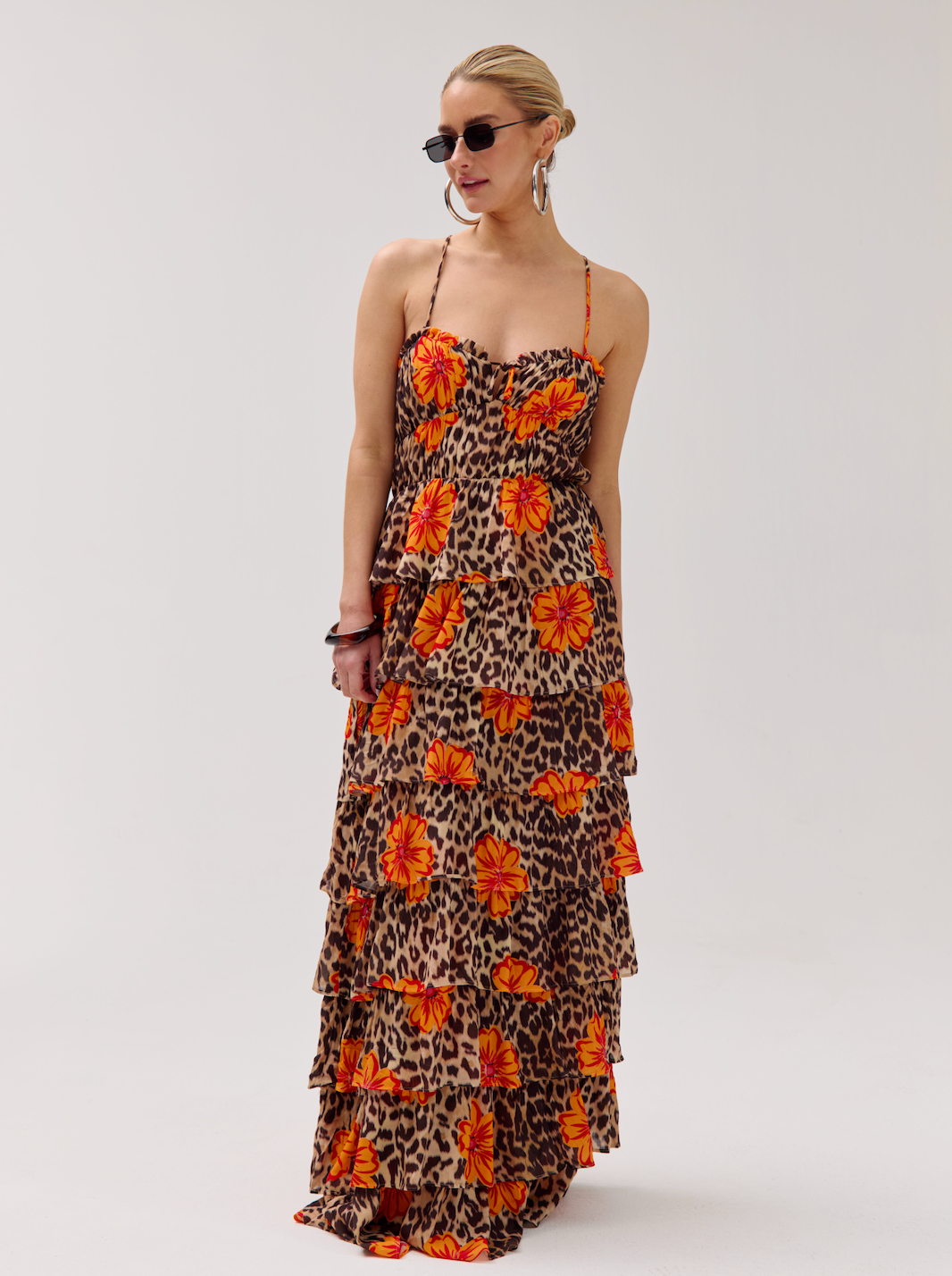 Dina dress | Lexie leopard bloom