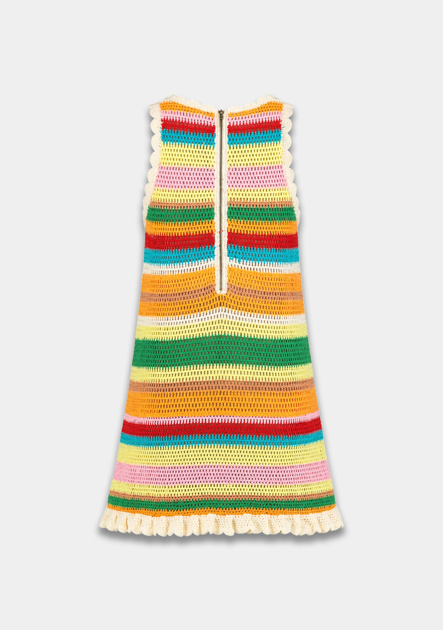 Jo dress | Multi stripe