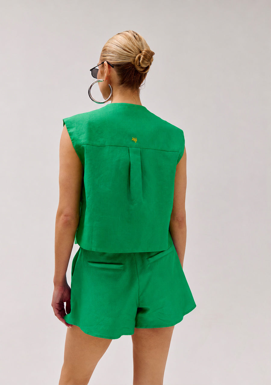 Shelby top | Vibrant green