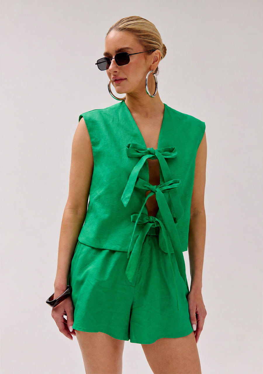 Shelby top | Vibrant green