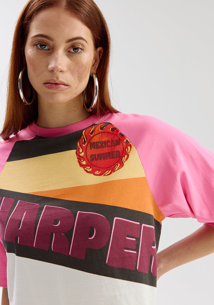 Mexican Summer tee | bright pink