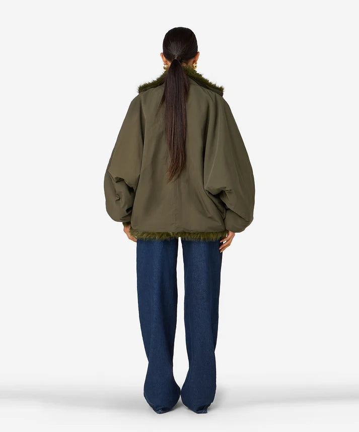 Ceca reversible jacket | dark utility