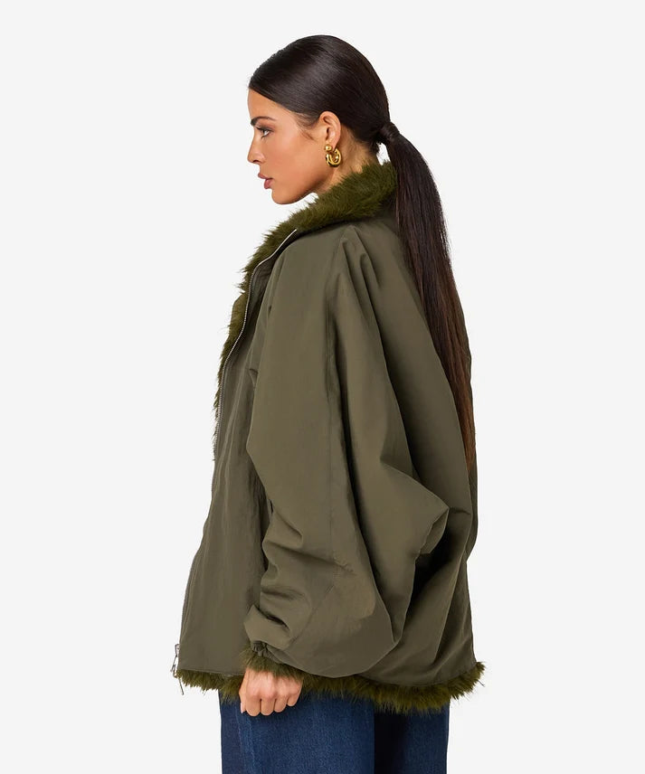 Ceca reversible jacket | dark utility
