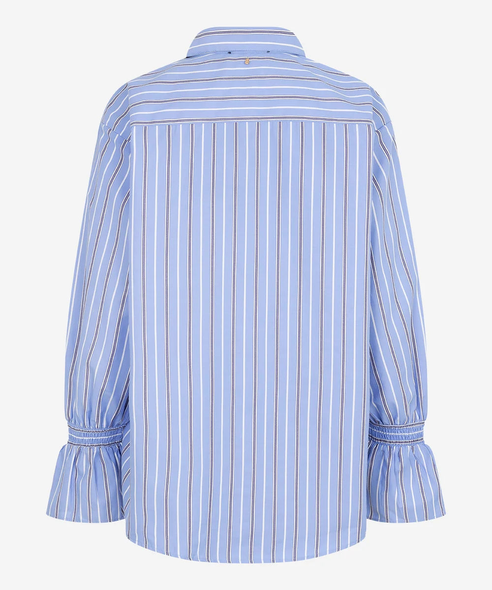 Talya-Tie Blue Blouse | Office Blue