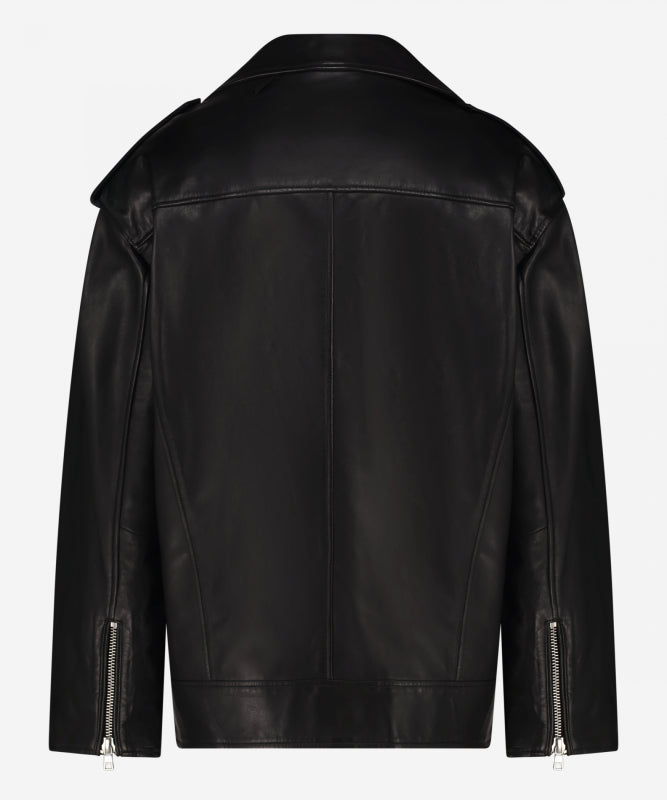 Billo leather biker jacket