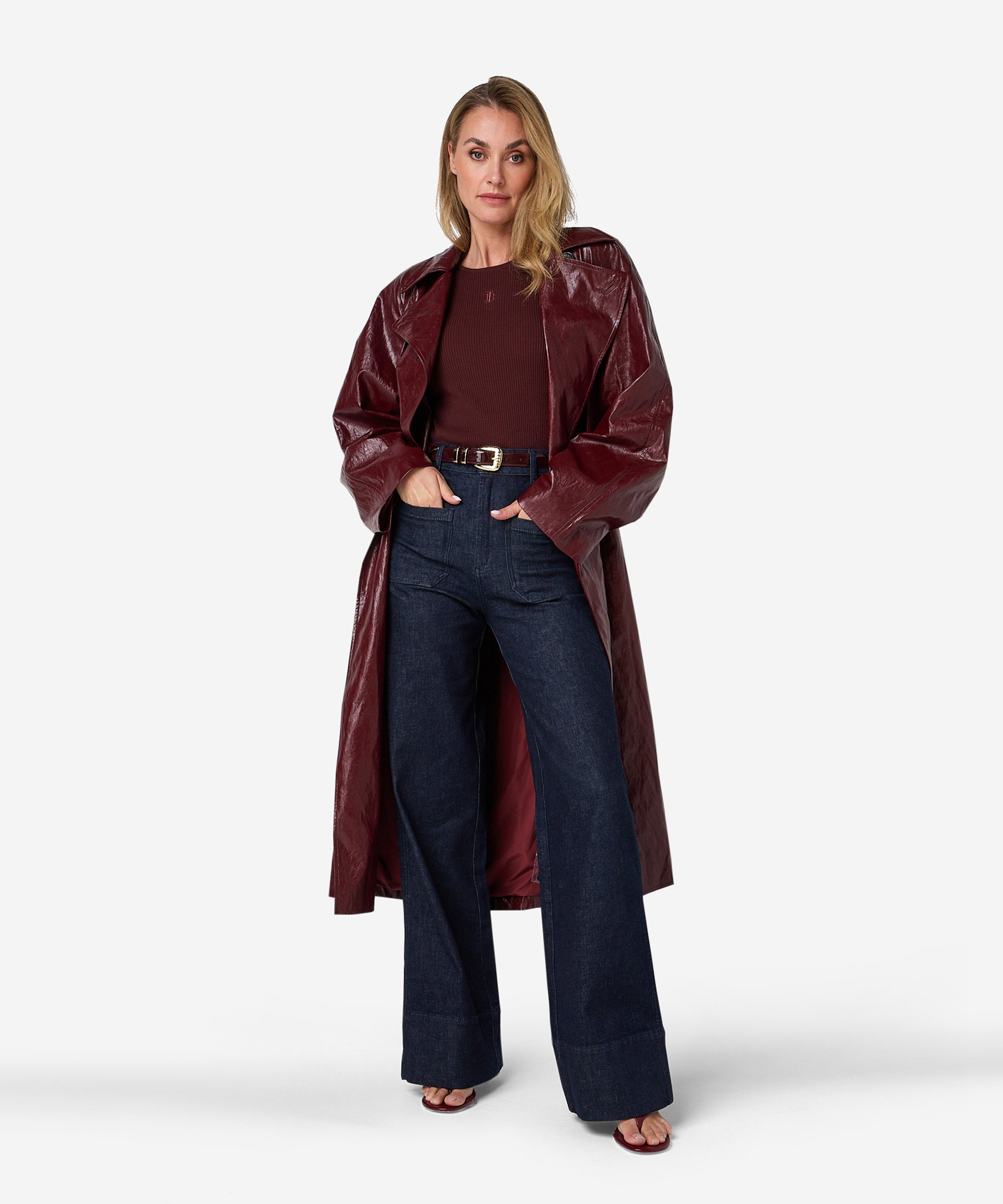 Chaim coat | burgundy