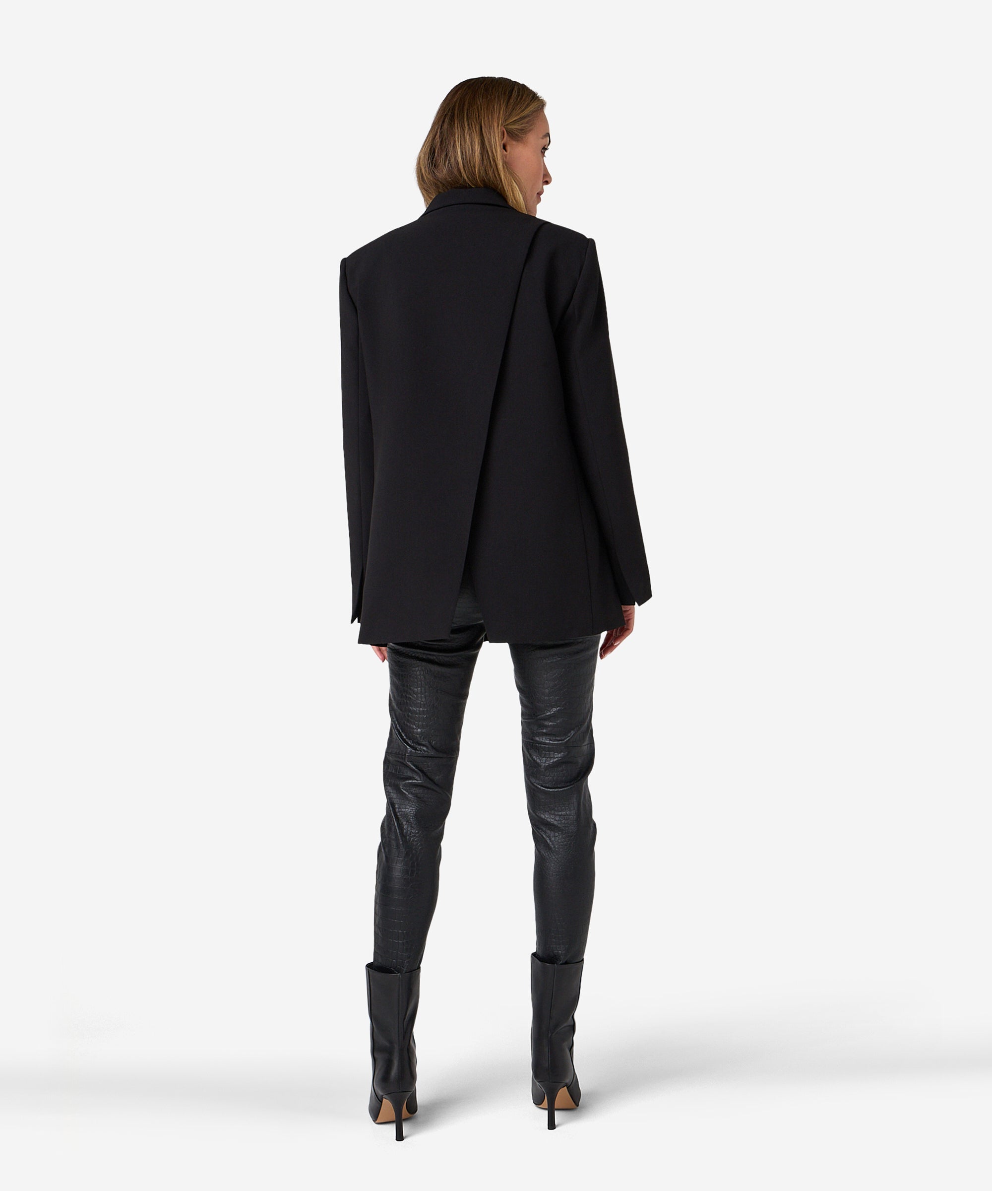 Jave split blazer | black