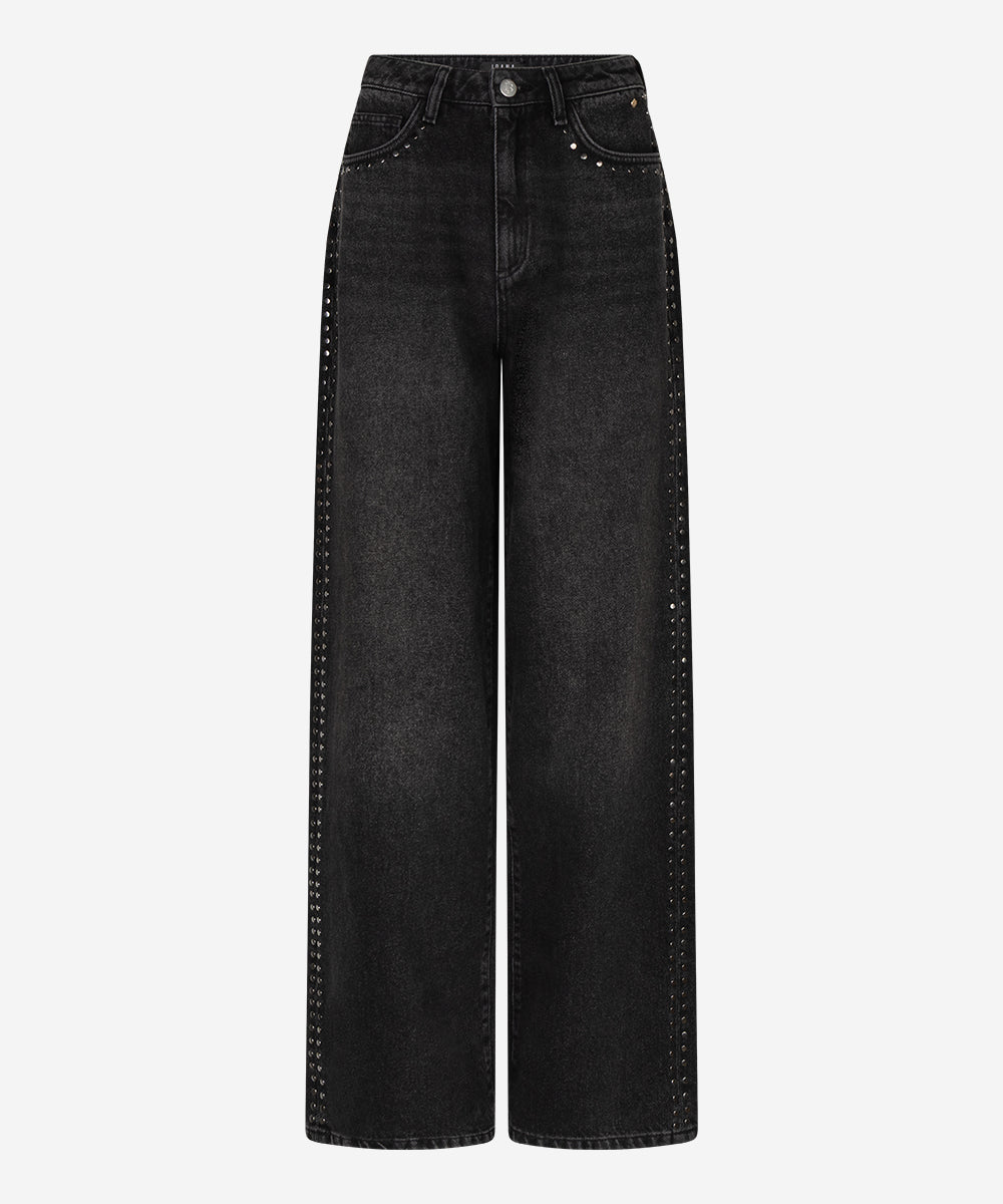 Pacey studdes denim | dark grey