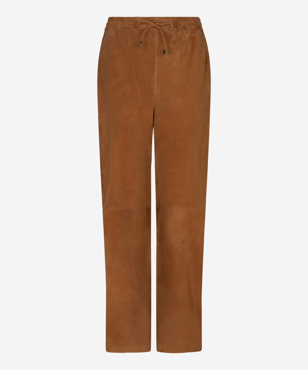 Panna suede pants | cashew brown