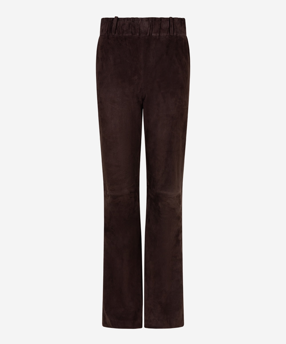 Pienna suede pants | coffee bean