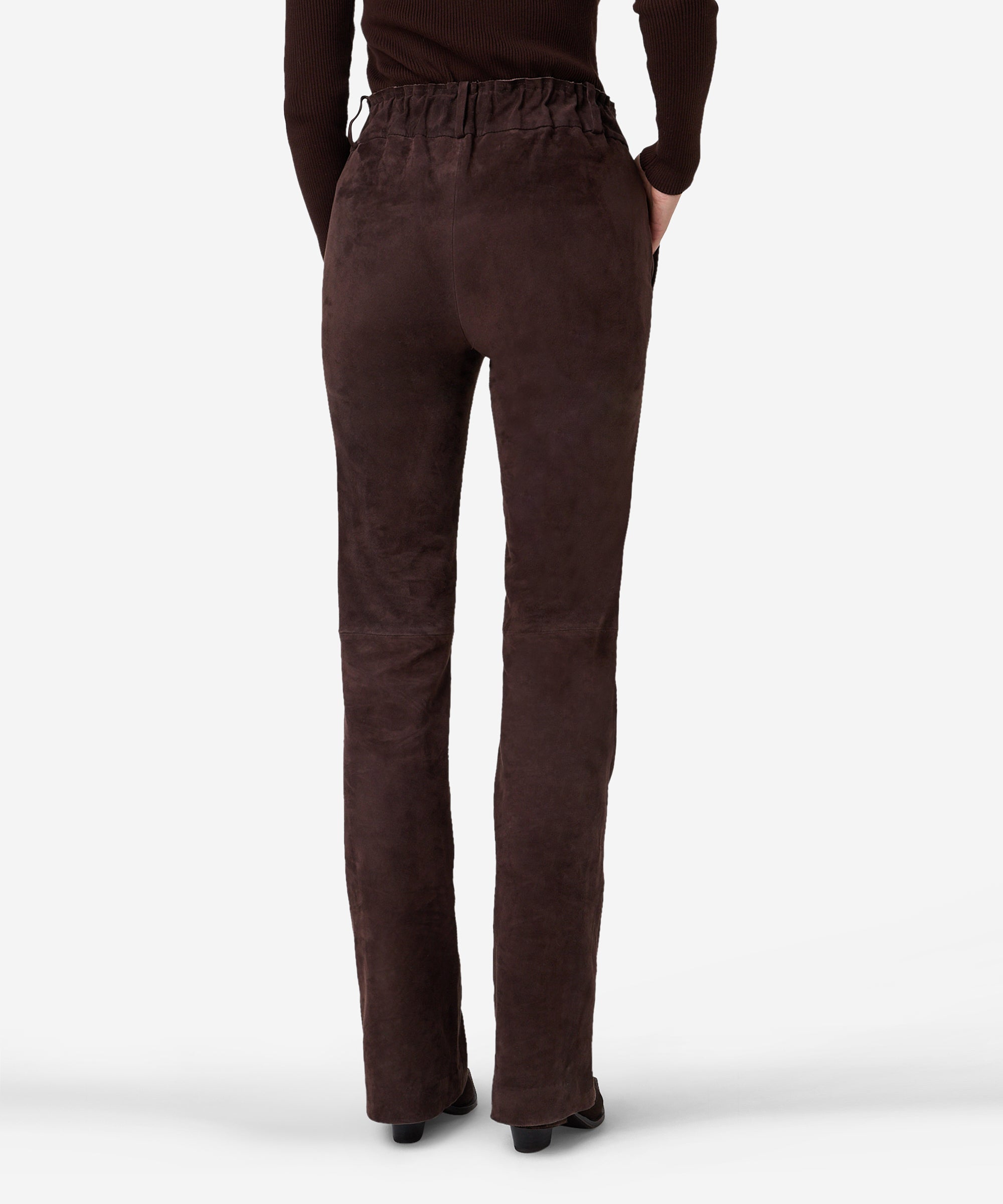 Pienna suede pants | coffee bean