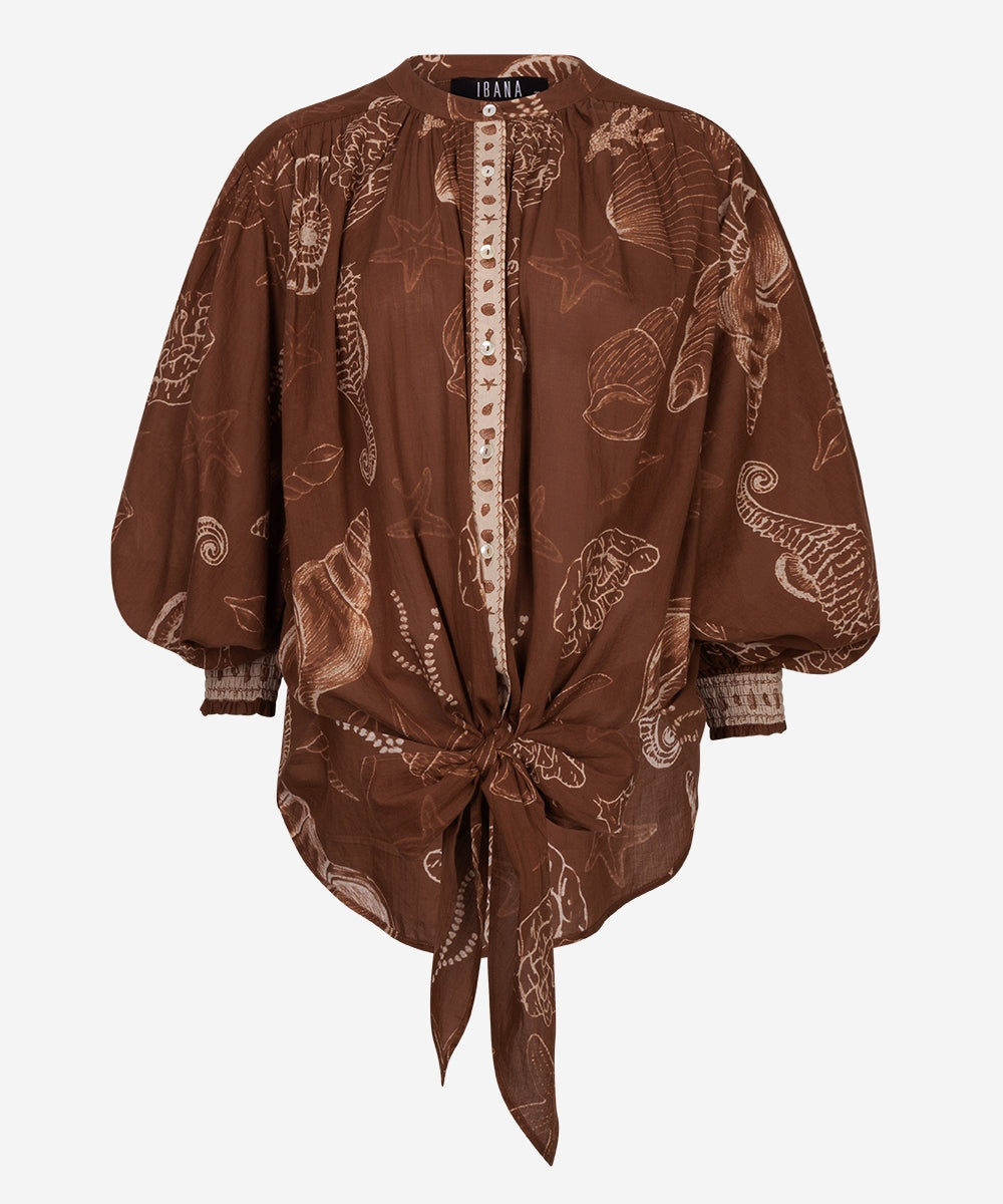 Tinca blouse | shell marron
