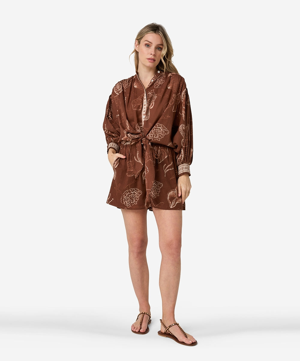 Tinca blouse | shell marron