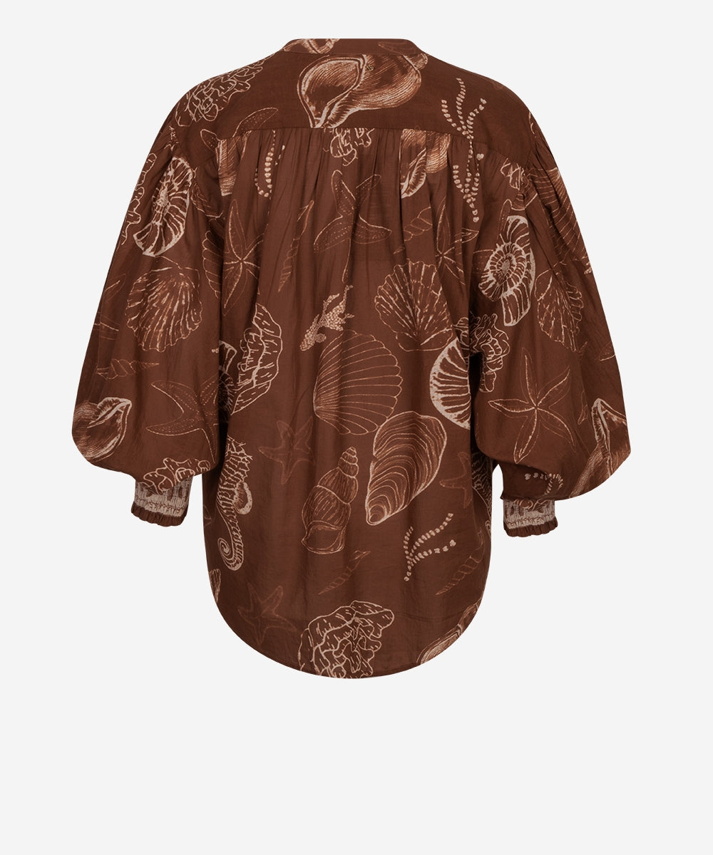 Tinca blouse | shell marron