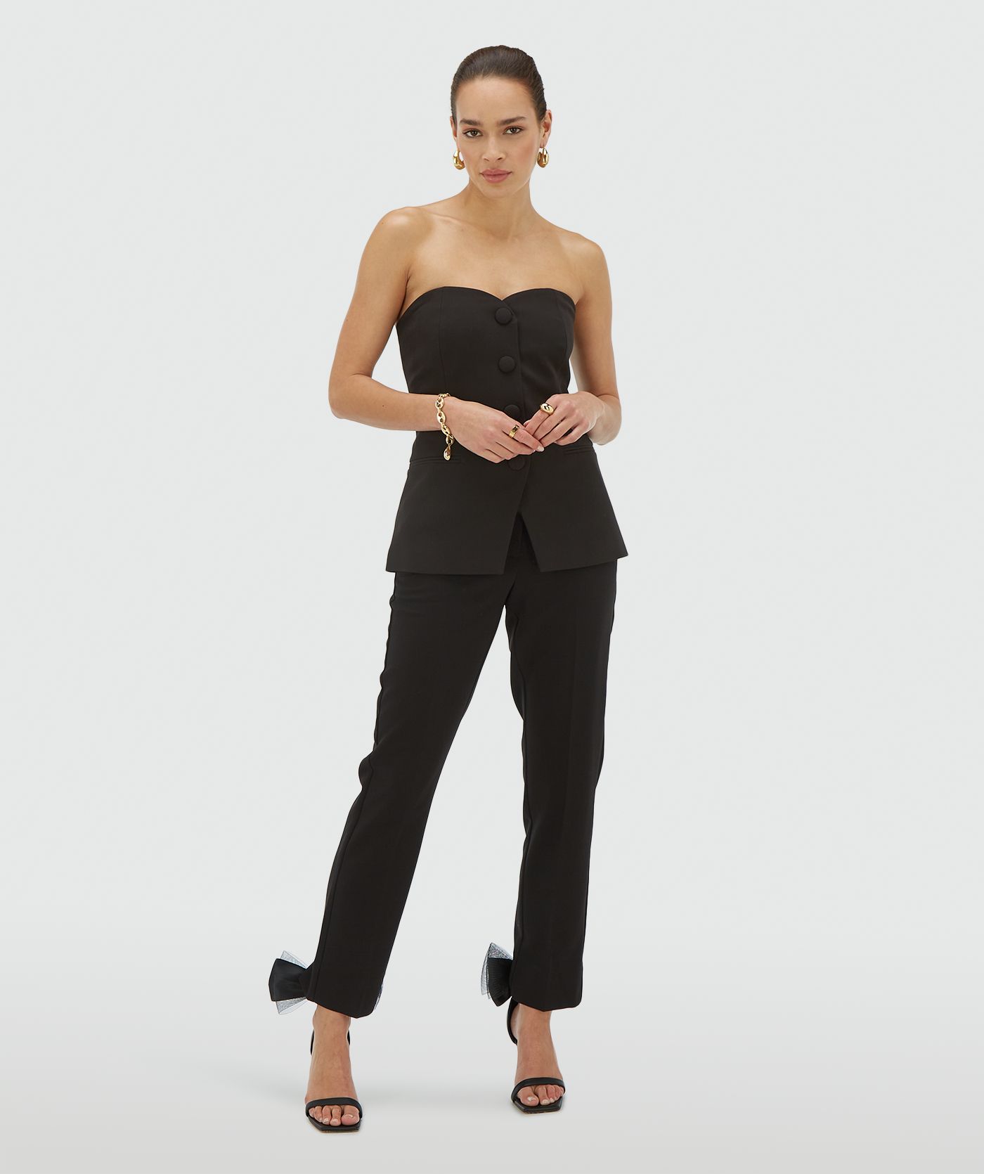 Niva fitted bustier top