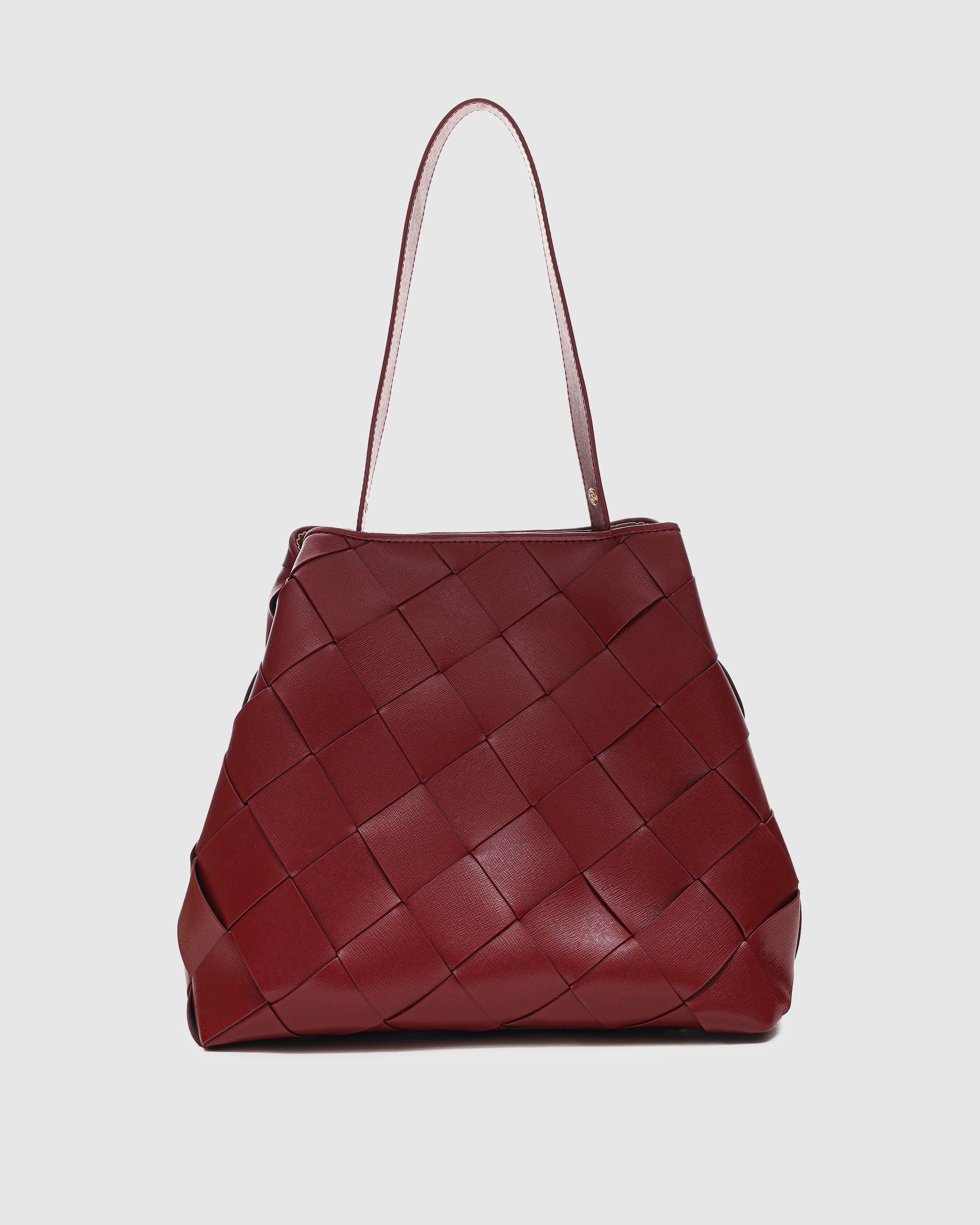 Chiara Braided Florence | maroon w. gold