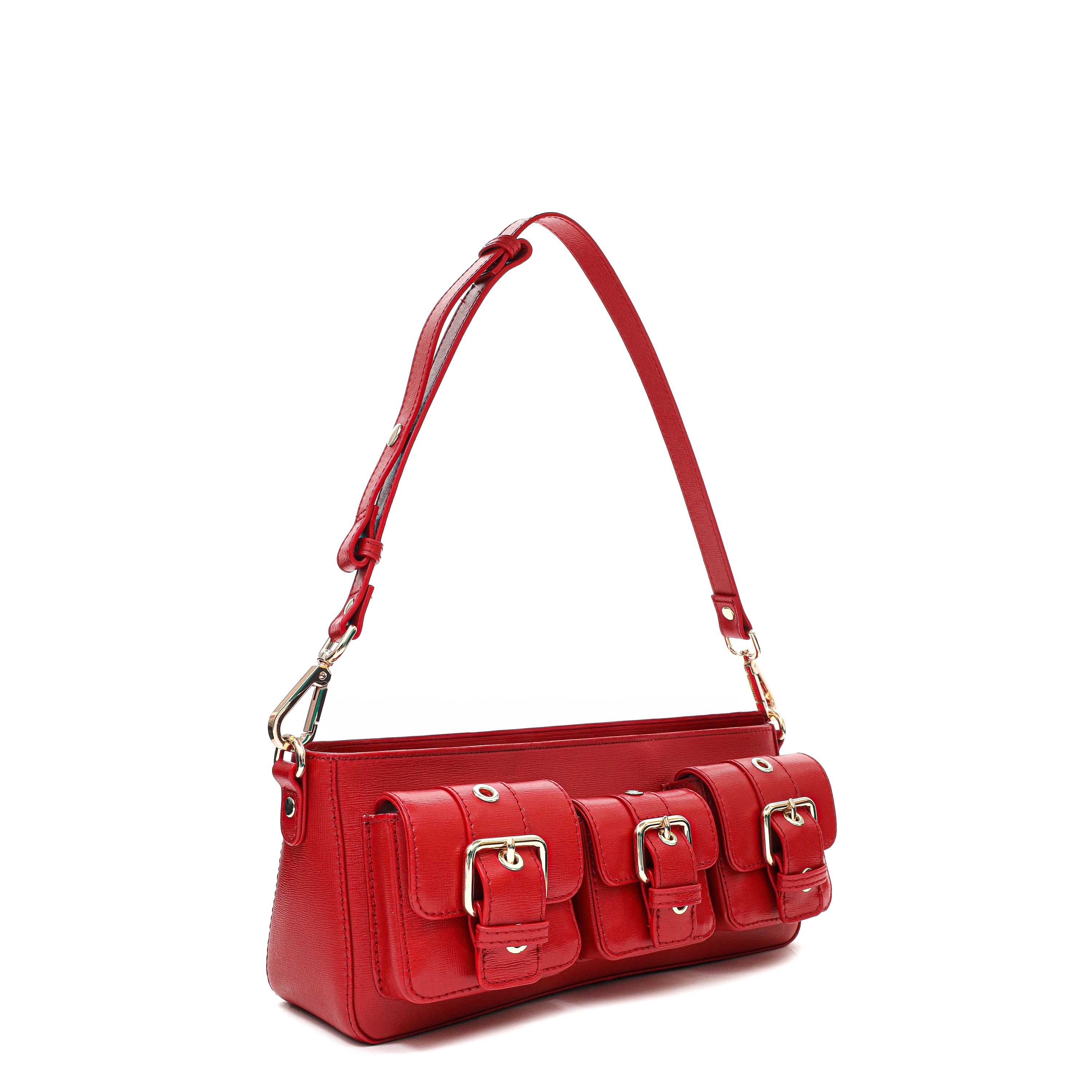 Penny Florence | bright red/ gold