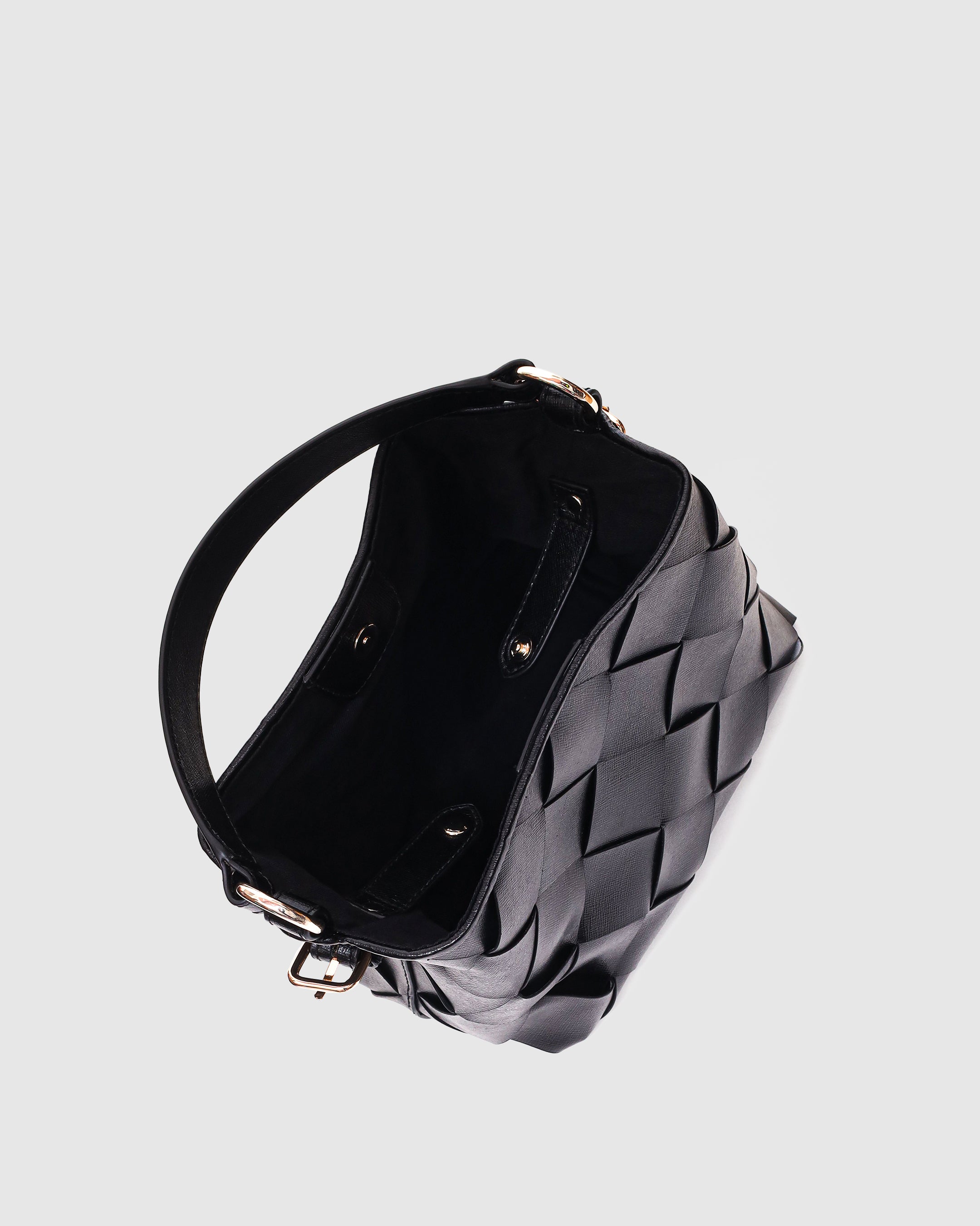 Small Chiara Braided Florence | black w. gold