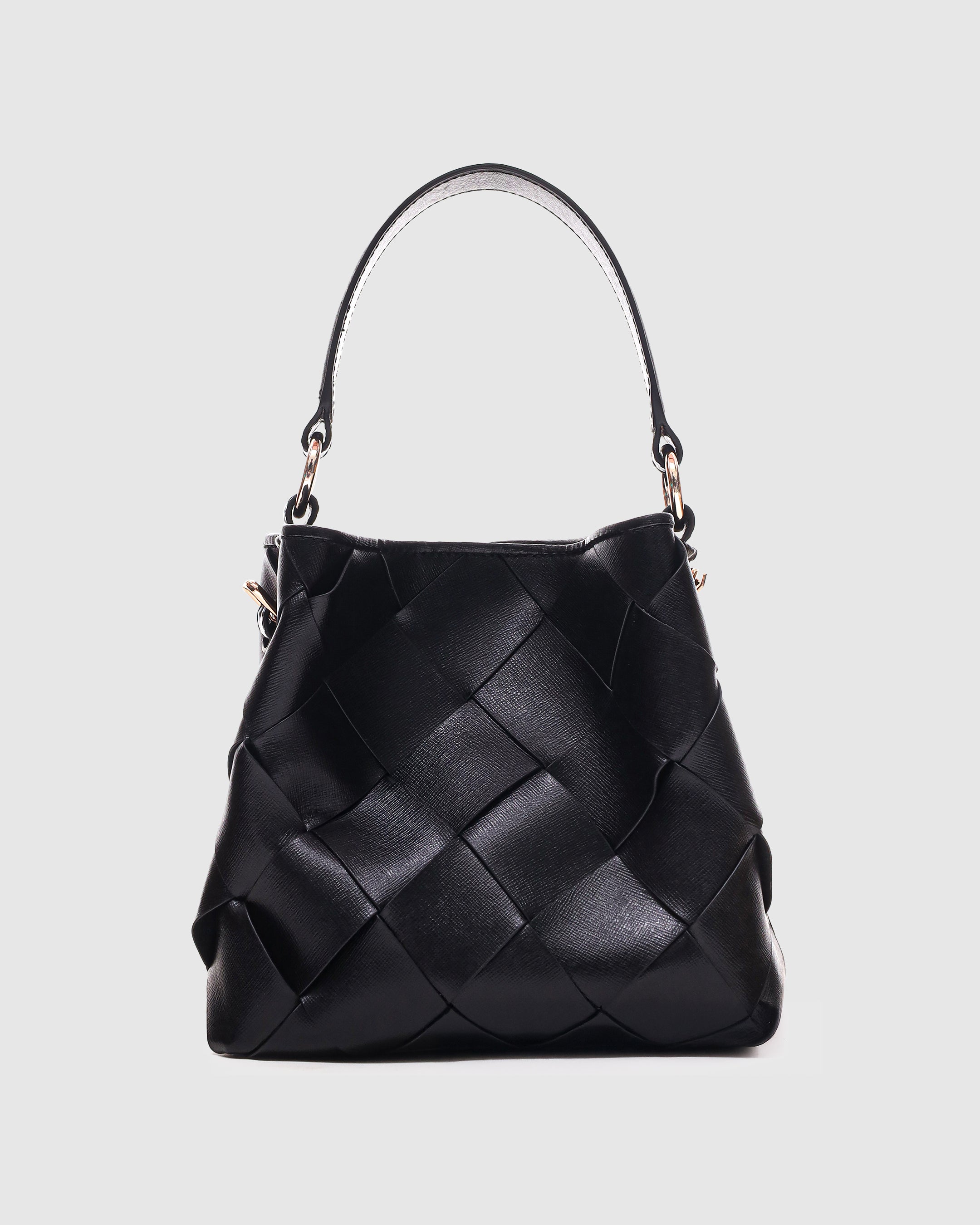 Small Chiara Braided Florence | black w. gold