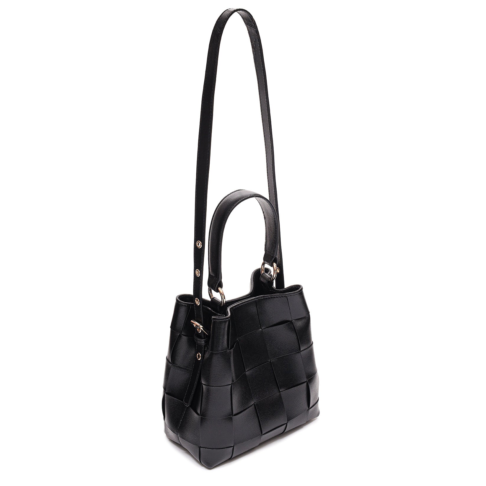 Small Chiara Braided Florence | black w. gold