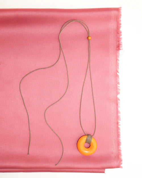 The Orange Ceramic Necklace