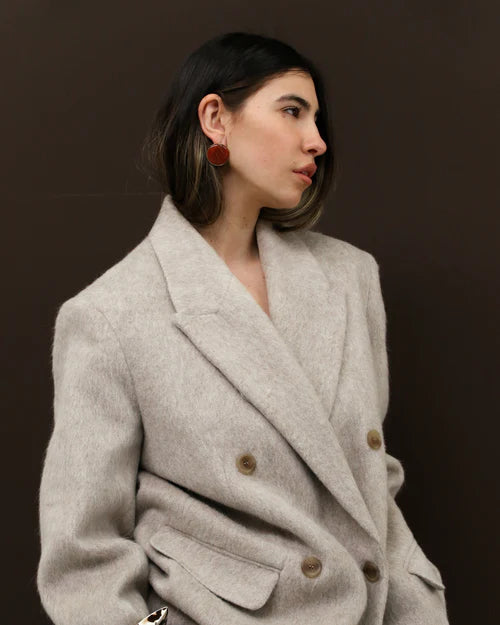 The Red Onyx Stud Earring