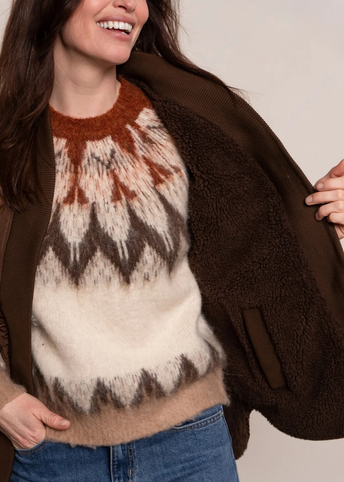 Isa knit | cacao combo