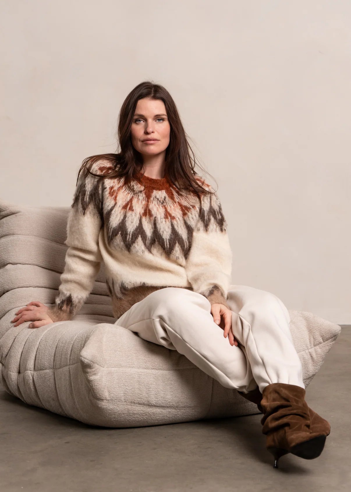 Isa knit | cacao combo