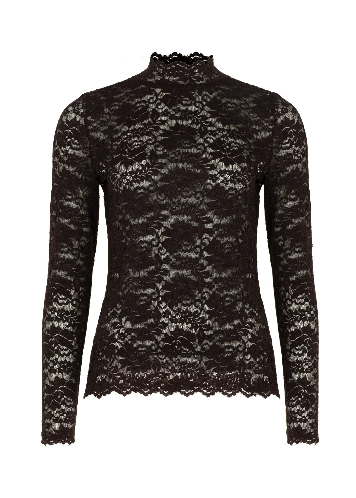 Jeanne lace top | cacao