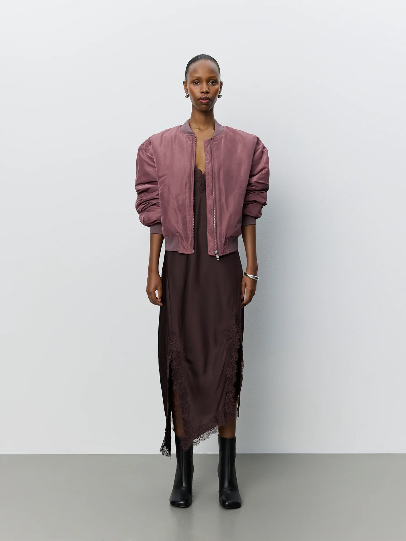 BILLASW Bomber Jacket I Dusty Plum