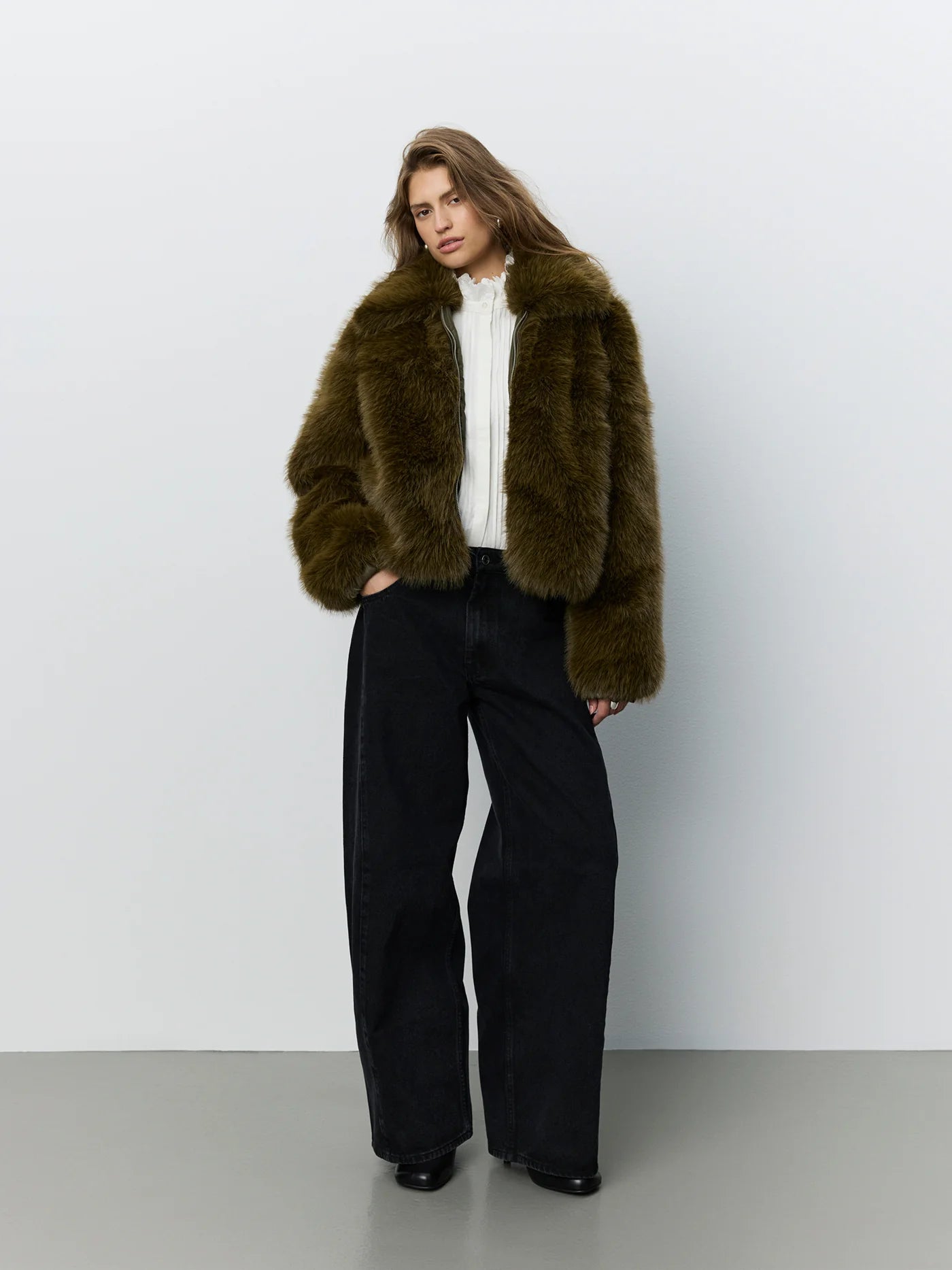 METASW Bomber Jacket I faux fur