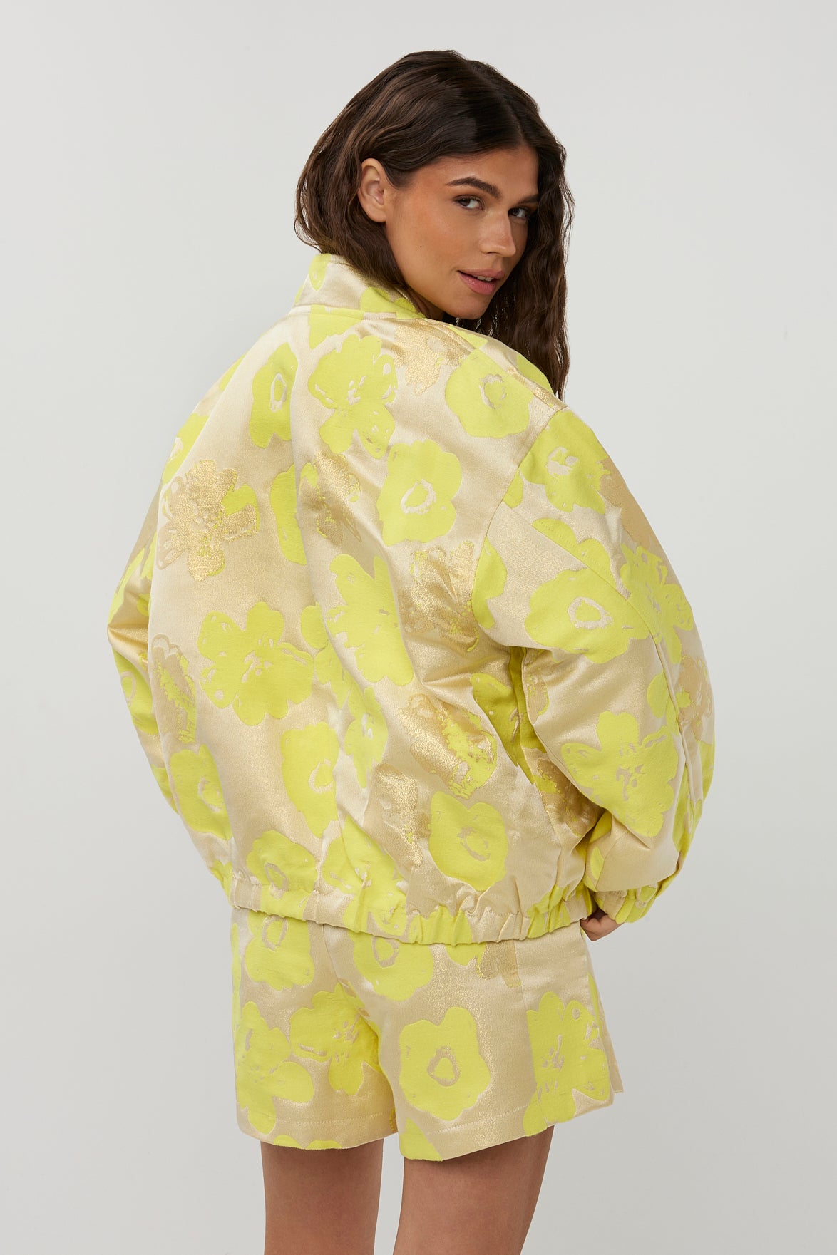Fenna print bomber jacket