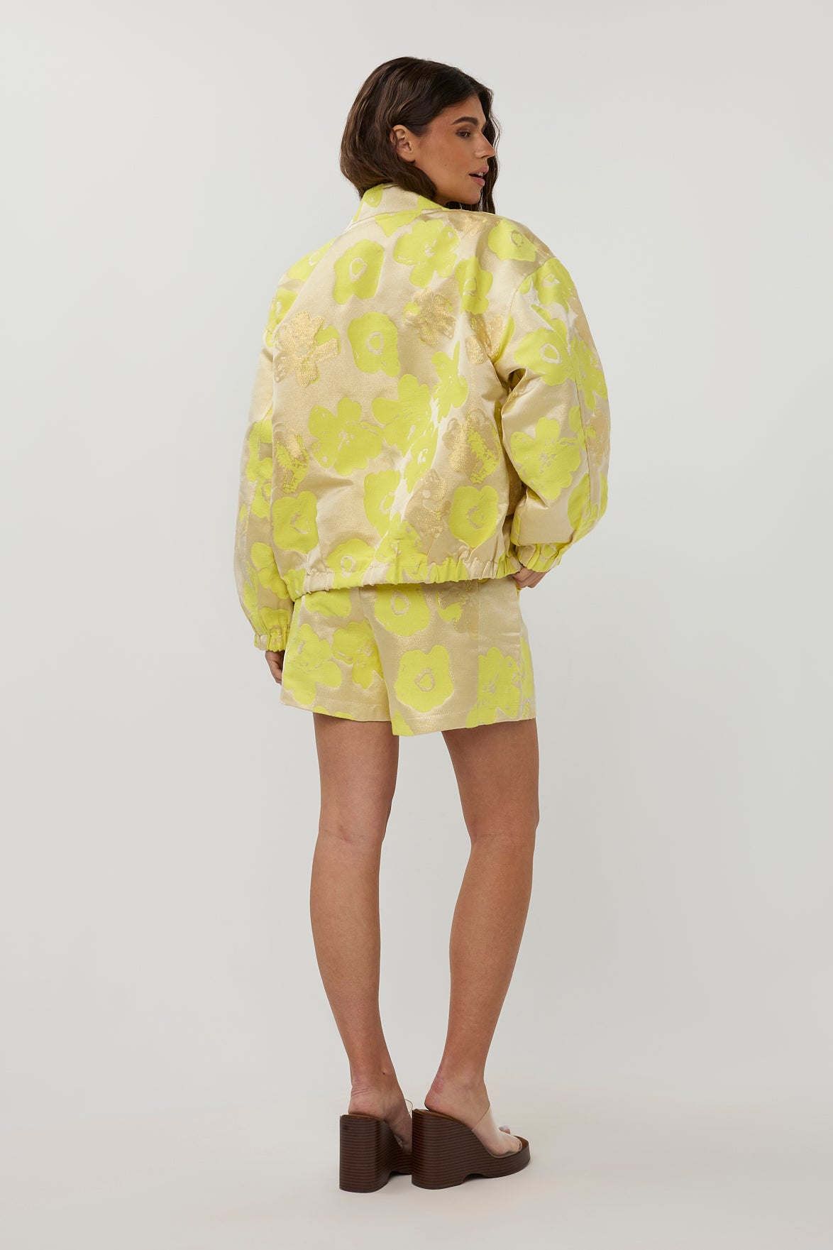 Fenna print bomber jacket