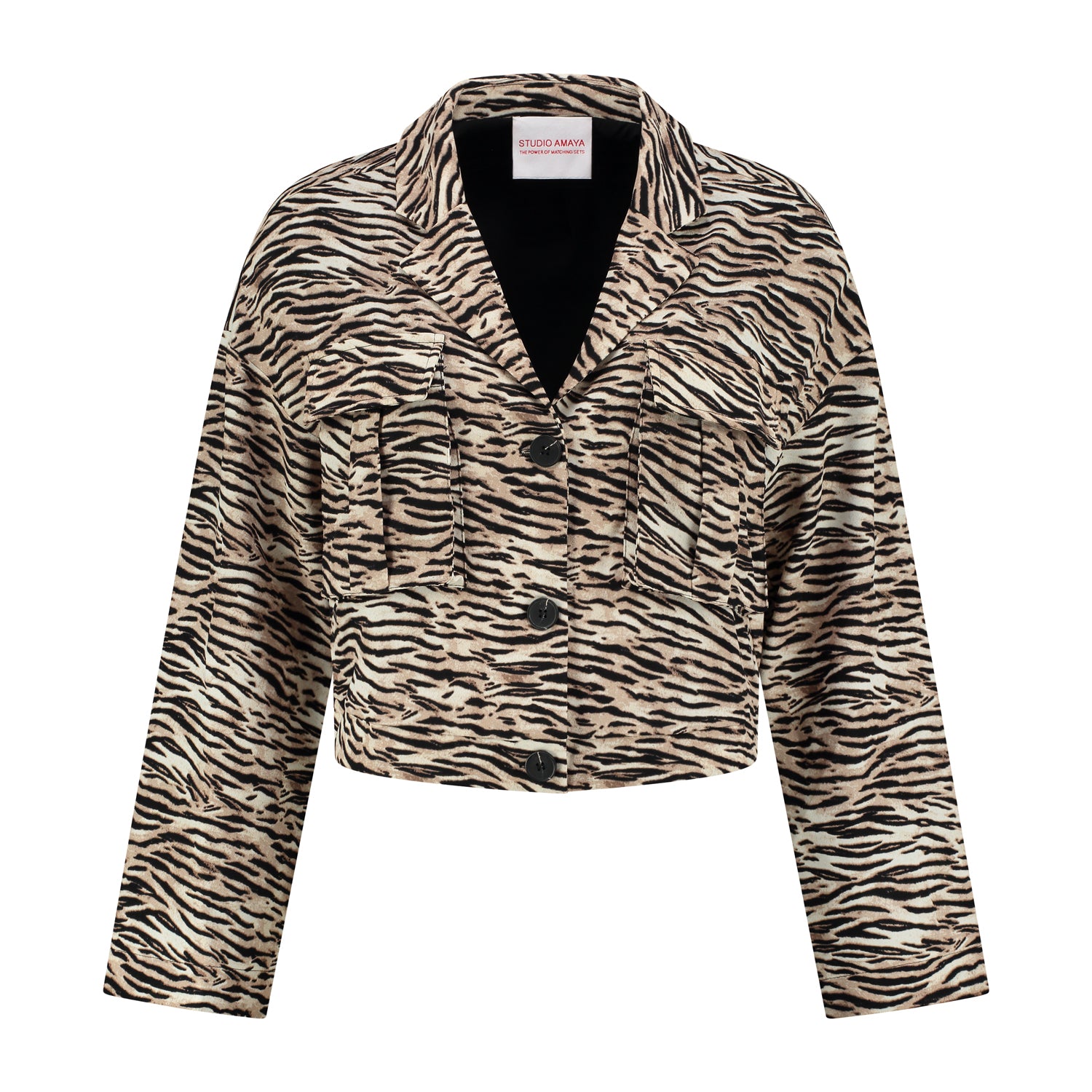 Florence cropped tiger jacket