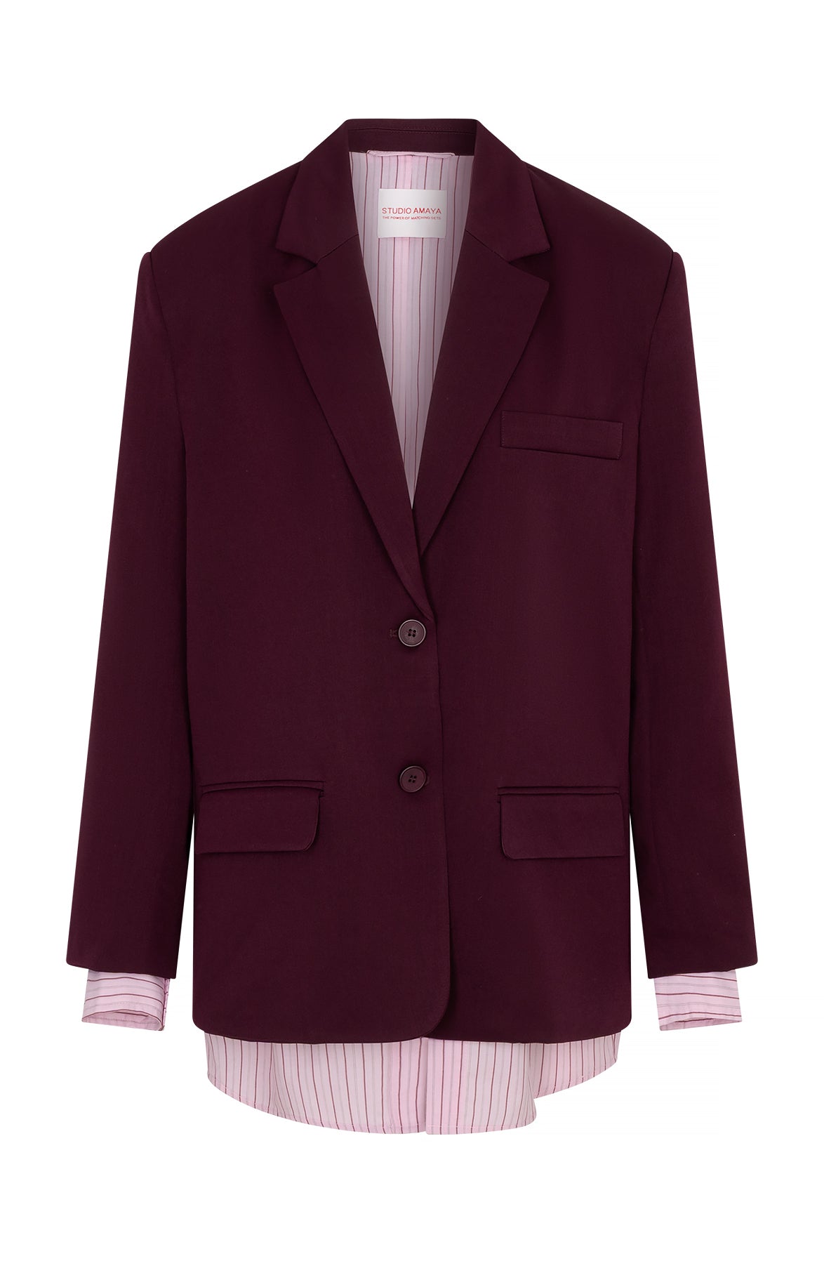 Haven blazer | bordeaux