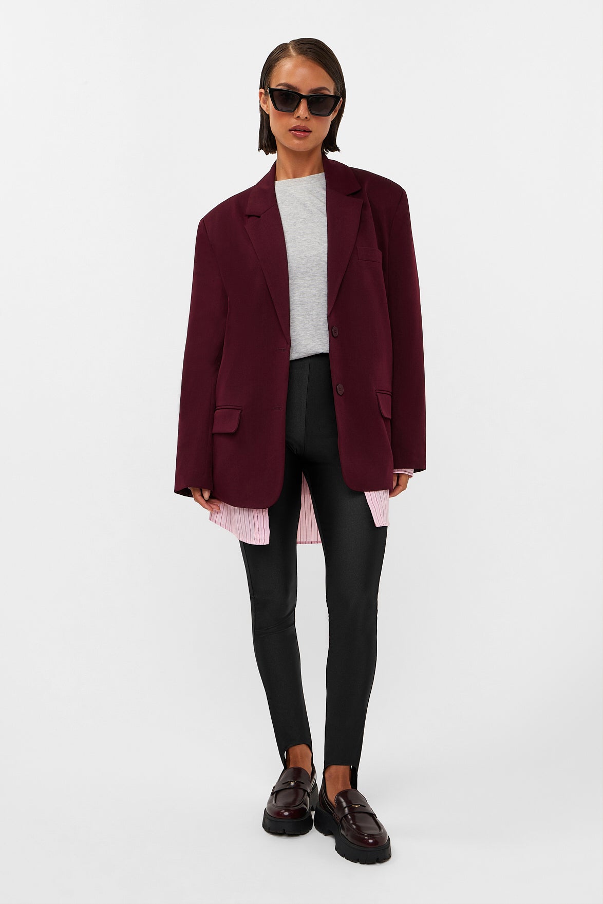 Haven blazer | bordeaux