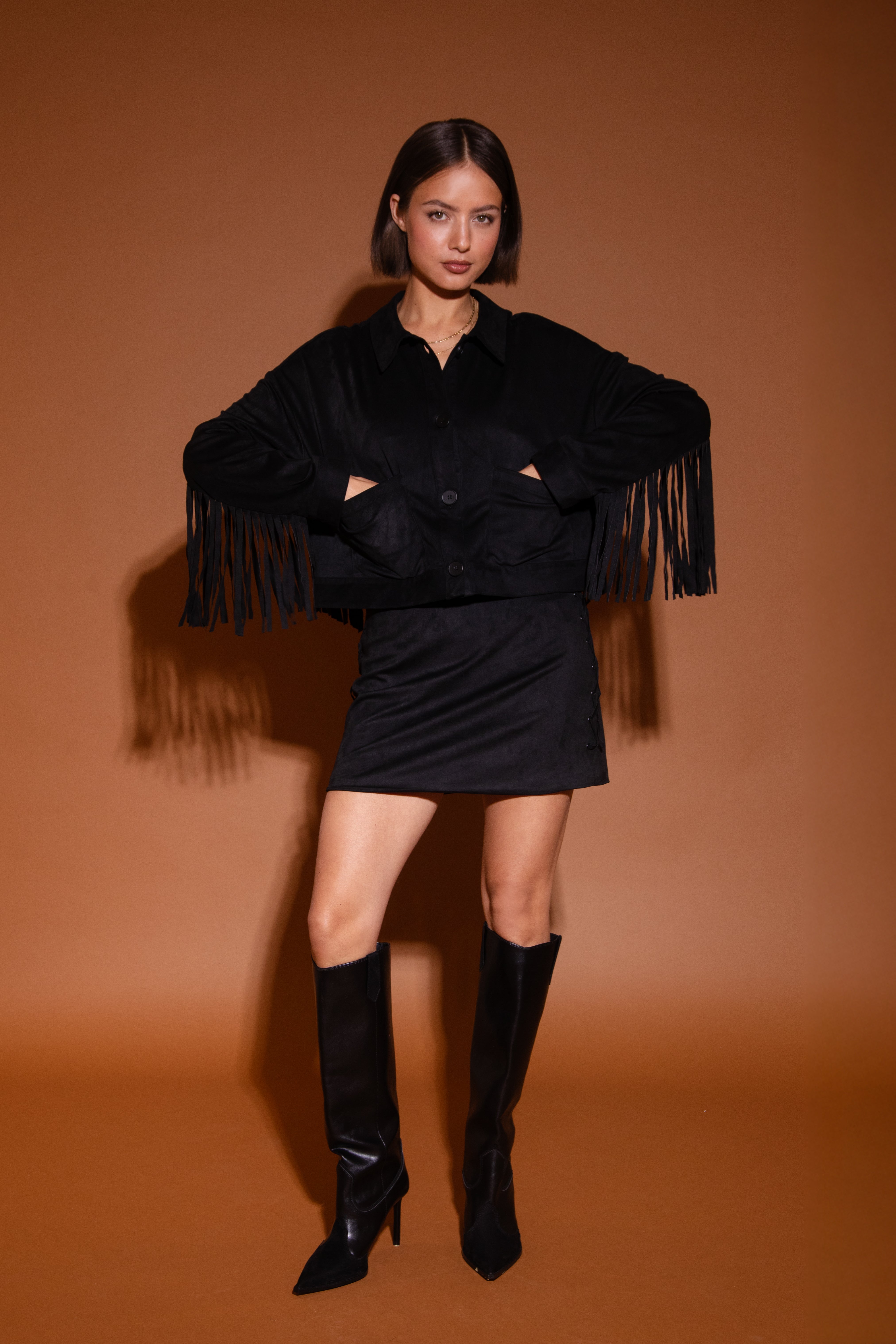 Ilva fringe jacket