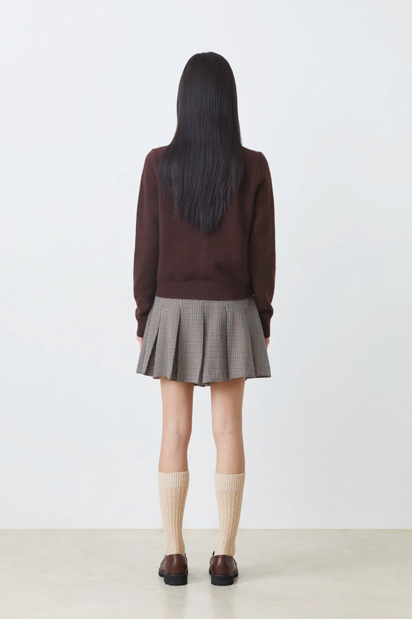 Geski cardigan | Coffee