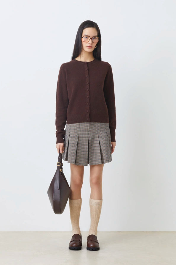 Geski cardigan | Coffee