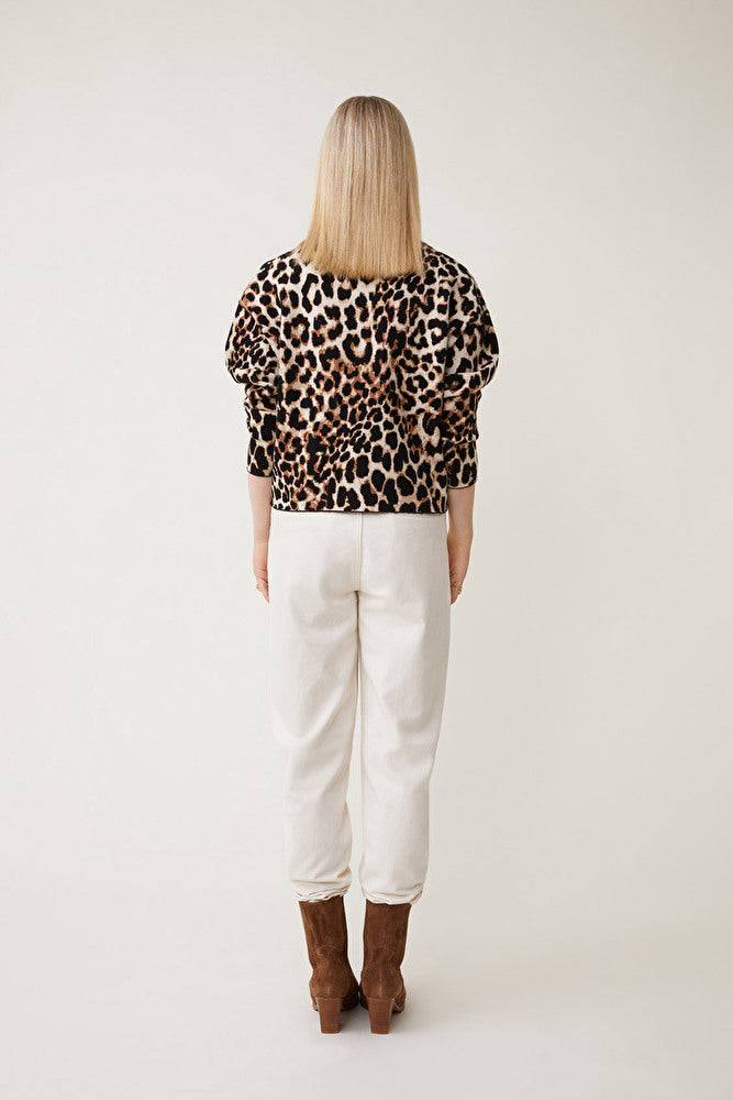 Paleo leopard print sweater